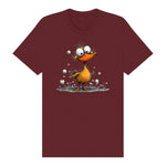 T-shirt Quirky Bird graphic 0030 - Maroon