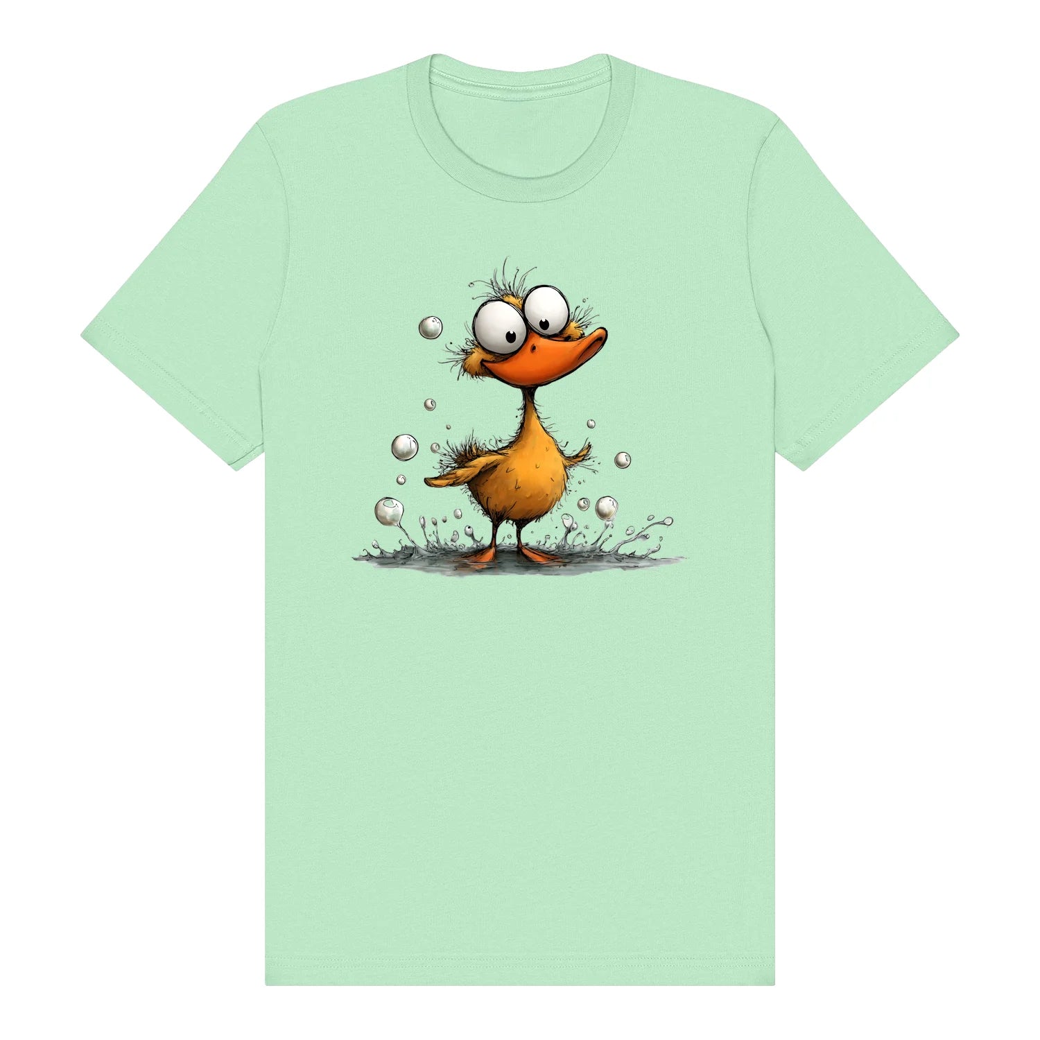 T-shirt Quirky Bird graphic 0030 - Mint