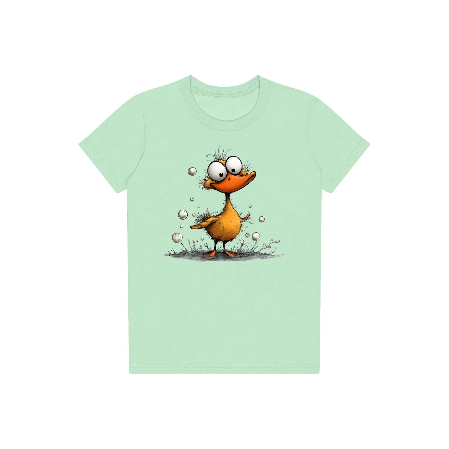 T-shirt Quirky Bird graphic 0030 - Mint