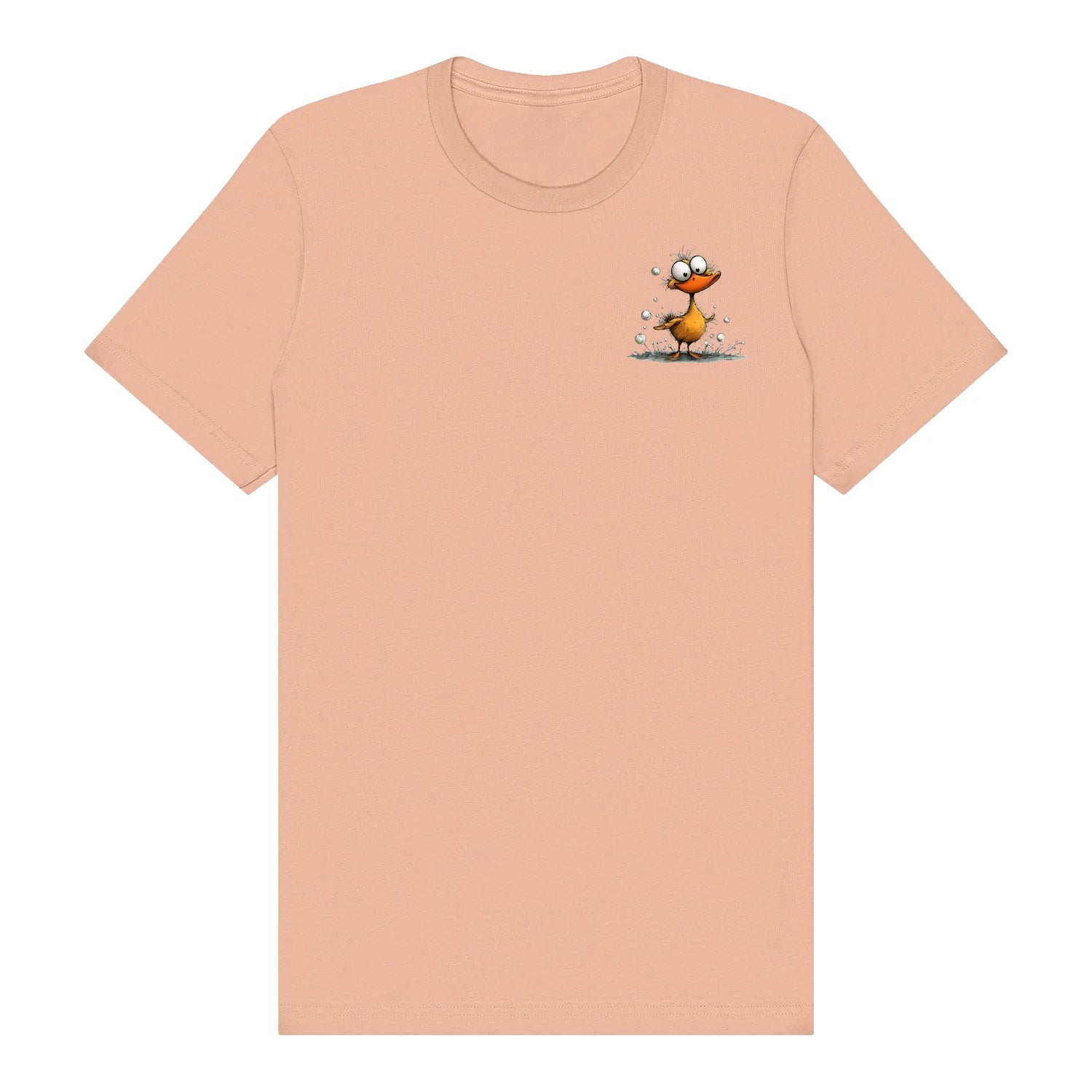 T-shirt Quirky Bird graphic 0030 - Peach