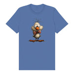 T-shirt Quirky Bird graphic 0031 - Columbia Blue