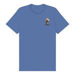 T-shirt Quirky Bird graphic 0031 - Columbia Blue