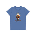 T-shirt Quirky Bird graphic 0031 - Columbia Blue