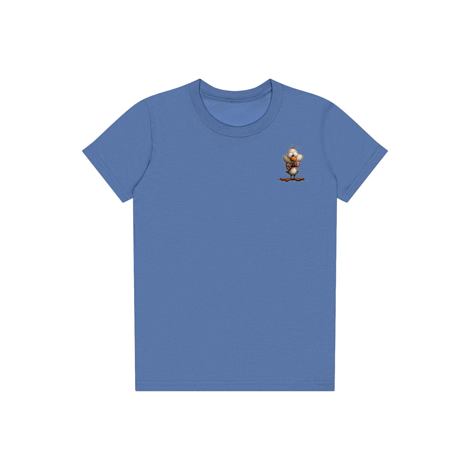 T-shirt Quirky Bird graphic 0031 - Columbia Blue
