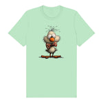 T-shirt Quirky Bird graphic 0031 - Mint