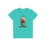 T-shirt Quirky Bird graphic 0031 - Teal