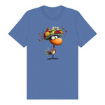 T-shirt Quirky Bird graphic 0032 - Columbia Blue