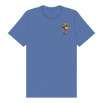 T-shirt Quirky Bird graphic 0032 - Columbia Blue