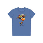 T-shirt Quirky Bird graphic 0032 - Columbia Blue