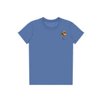 T-shirt Quirky Bird graphic 0032 - Columbia Blue