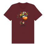 T-shirt Quirky Bird graphic 0032 - Maroon