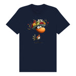 T-shirt Quirky Bird graphic 0032 - Navy