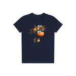 T-shirt Quirky Bird graphic 0032 - Navy