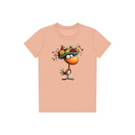 T-shirt Quirky Bird graphic 0032 - Peach