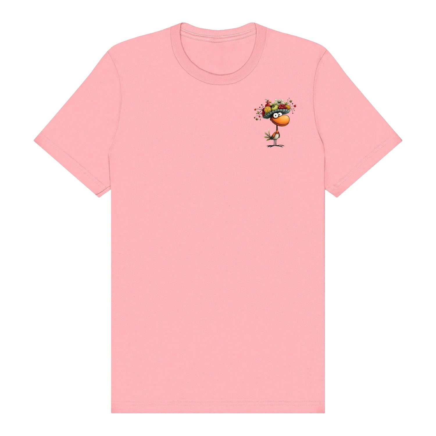 T-shirt Quirky Bird graphic 0032 - Pink