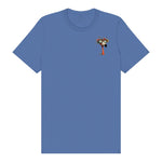 T-shirt Quirky Bird graphic 0033 - Columbia Blue