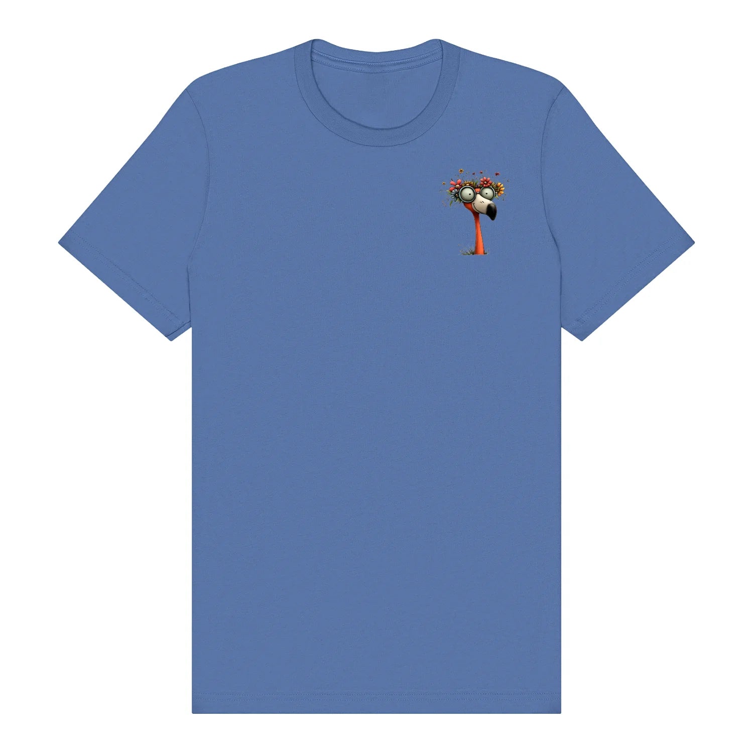 T-shirt Quirky Bird graphic 0033 - Columbia Blue