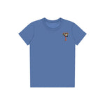 T-shirt Quirky Bird graphic 0033 - Columbia Blue
