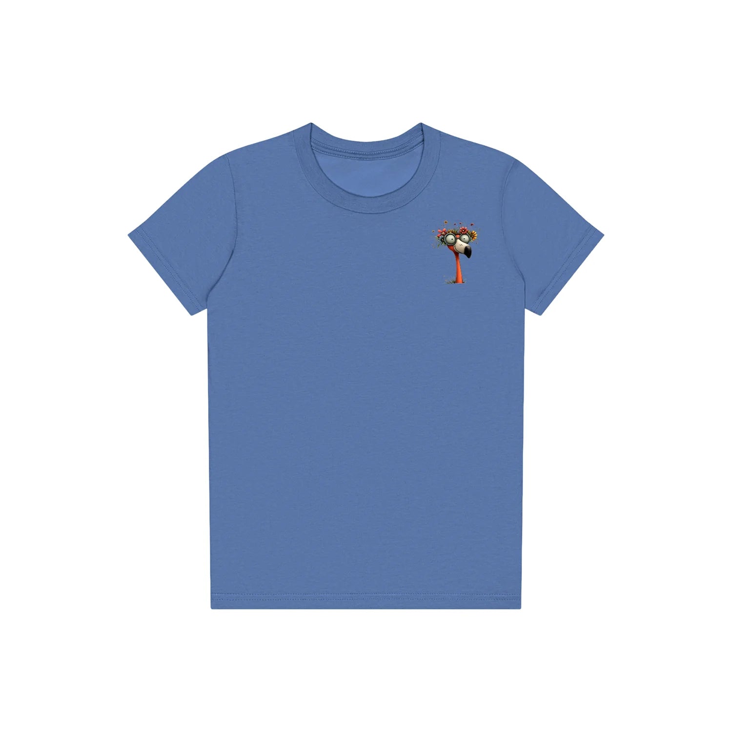T-shirt Quirky Bird graphic 0033 - Columbia Blue