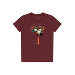 T-shirt Quirky Bird graphic 0033 - Maroon