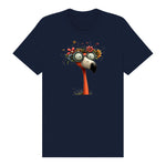 T-shirt Quirky Bird graphic 0033 - Navy