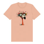 T-shirt Quirky Bird graphic 0033 - Peach