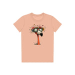 T-shirt Quirky Bird graphic 0033 - Peach