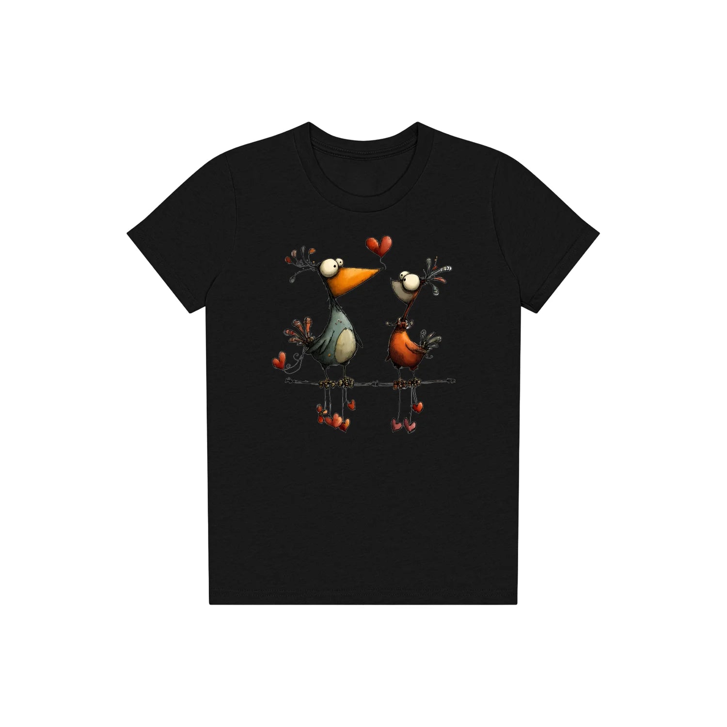 T-shirt Quirky Bird graphic 0034