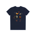 T-shirt Quirky Bird graphic 0034 - Navy