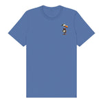 T-shirt Quirky Bird graphic 0035 - Columbia Blue