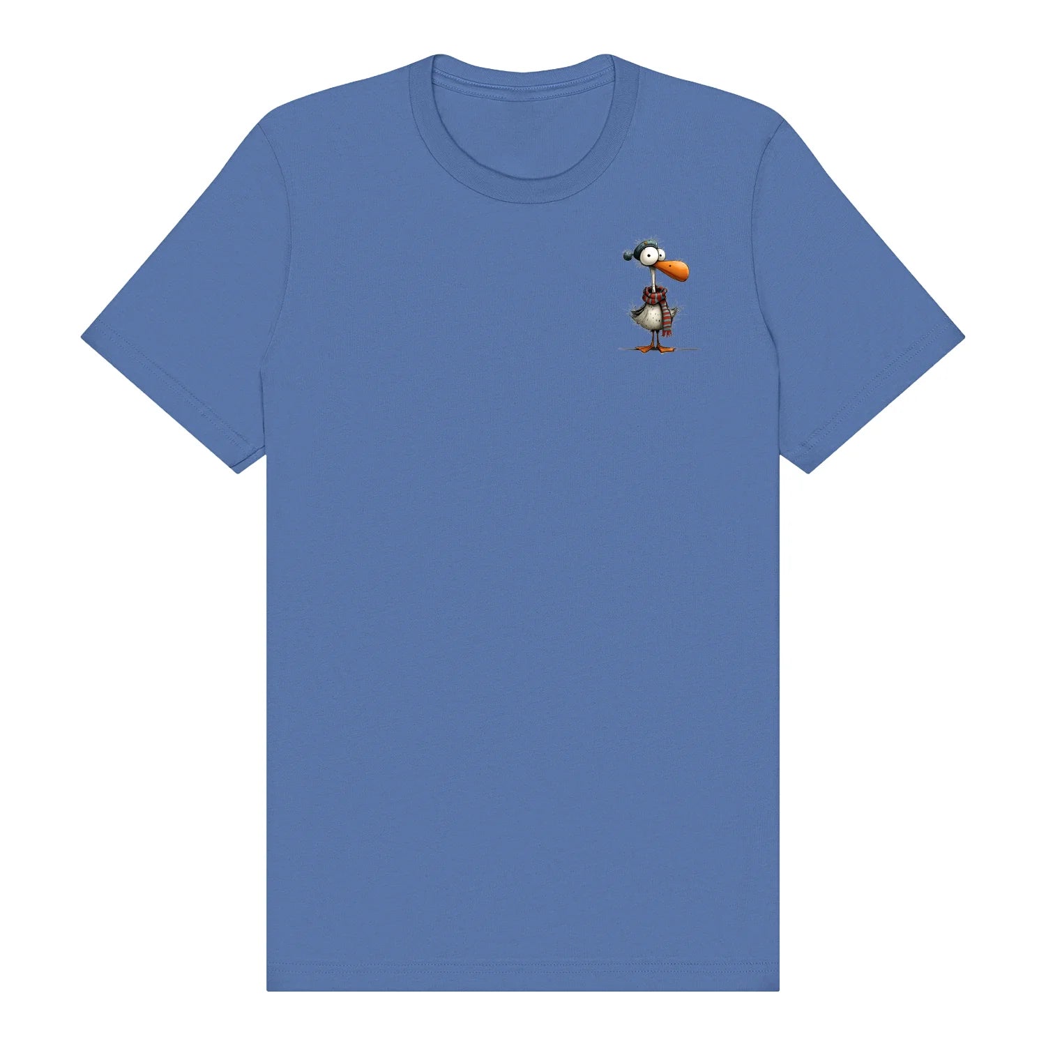 T-shirt Quirky Bird graphic 0035 - Columbia Blue