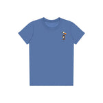 T-shirt Quirky Bird graphic 0035 - Columbia Blue