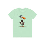 T-shirt Quirky Bird graphic 0035 - Mint
