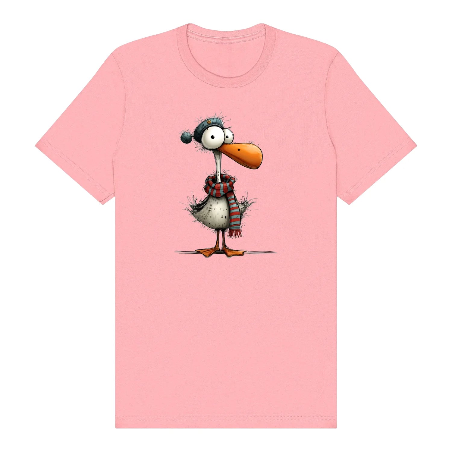 T-shirt Quirky Bird graphic 0035 - Pink