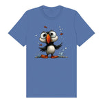T-shirt Quirky Bird graphic 0036 - Columbia Blue