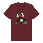 T-shirt Quirky Bird graphic 0036 - Maroon