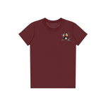 T-shirt Quirky Bird graphic 0036 - Maroon
