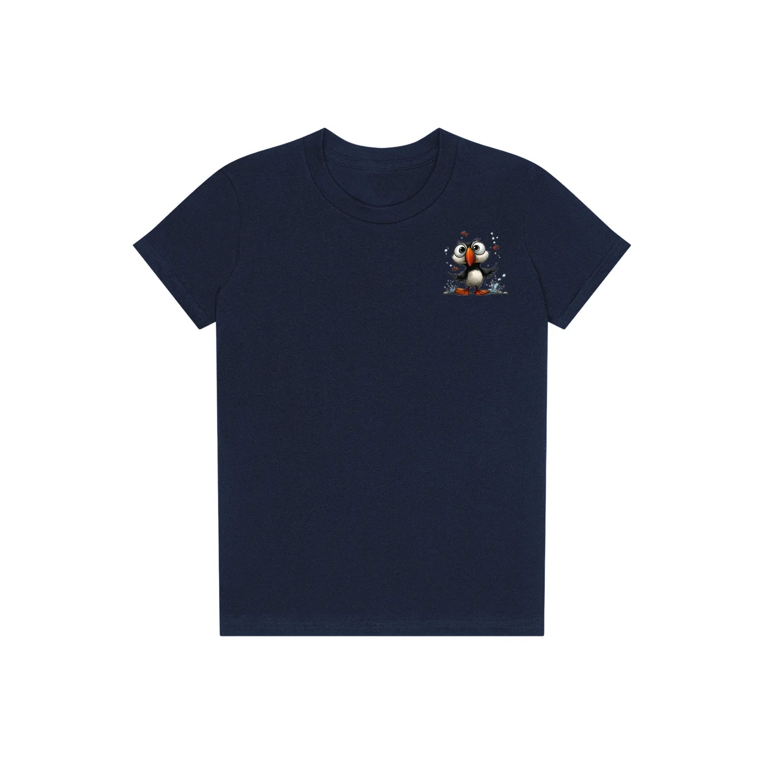 T-shirt Quirky Bird graphic 0036 - Navy