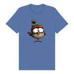 T-shirt Quirky Bird graphic 0037 - Columbia Blue