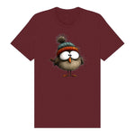 T-shirt Quirky Bird graphic 0037 - Maroon