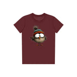 T-shirt Quirky Bird graphic 0037 - Maroon