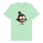 T-shirt Quirky Bird graphic 0037 - Mint