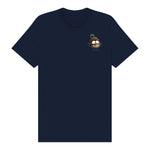 T-shirt Quirky Bird graphic 0037 - Navy