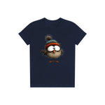 T-shirt Quirky Bird graphic 0037 - Navy
