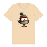 T-shirt Quirky Bird graphic 0037 - Soft Cream