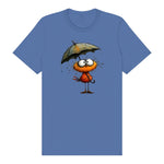 T-shirt Quirky Bird graphic 0038 - Columbia Blue