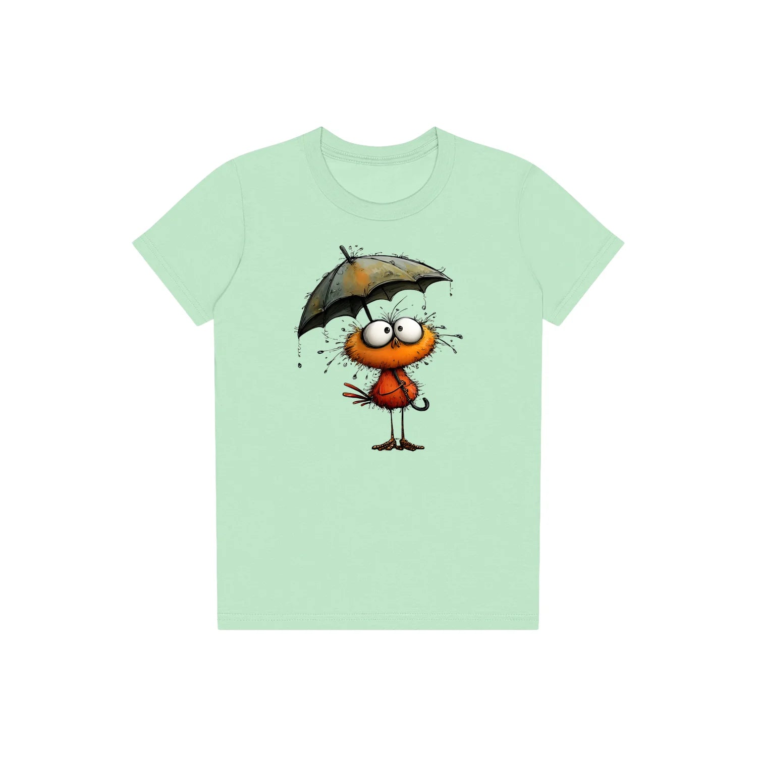 T-shirt Quirky Bird graphic 0038 - Mint
