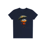 T-shirt Quirky Bird graphic 0038 - Navy