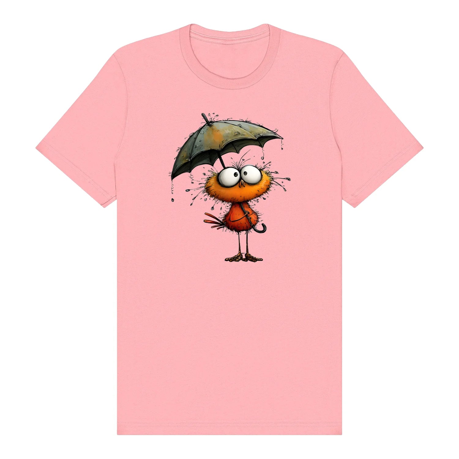 T-shirt Quirky Bird graphic 0038 - Pink