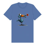 T-shirt Quirky Bird graphic 0039 - Columbia Blue